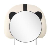 Espejo de coche para bebé - Espejo de bebé para asientos infantiles orientados hacia atrás, irrompible y ajustable con diseño de orejas de oso, seguridad para niños, accesorios para viajes y