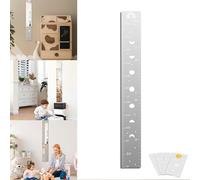 Espejo de crecimiento de pared, espejo de crecimiento, espejo de crecimiento para niños, regla de altura con pegatinas para decoración de pared de habitación de niños (B)