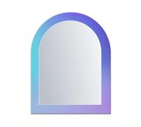 Espejo de cristal magnético sin marco para taquilla escolar, baño, cocina, reflejo sin distorsión, fácil montaje (F)