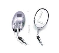 espejo de cristal transparente Espejos Retrovisores Laterales Motocicleta 10mm Para Yamaha XV XVS 1600 7000 Para V-star 250 650 950 1300(Silver)