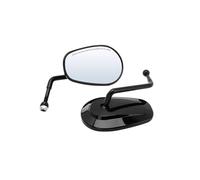 espejo de cristal transparente Para Harley Para Touring Para Road Para King Para Glide Sportster Espejos Laterales Retrovisores Motocicleta 8MM