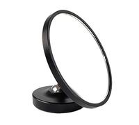 Espejo de disparo configurable con vidrio sin fondo, portafiltro reflectante HD para espresso giratorio de 60 mm, soporte magnético para bandeja de goteo negro/plateado (plateado)