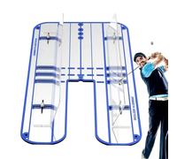 Espejo de entrenamiento Putting - Entrenador de Golpes de Golf Compacto, Herramienta de alineación con Agujero Desmontable, Guía del Plan de Swing para Más Precisión | Kit de Perforación Verde