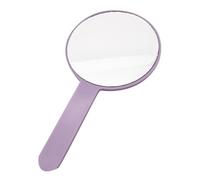 Espejo de espejo portátil portátil de mano espejo de tatuaje de maquillaje de un solo lado con espejo de maquillaje para el maquillaje y tatuaje 21.5 * 12 cm Púrpura