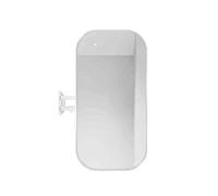 Espejo de Esquina Rectangular para baño, Espejo de tocador Colgante con Soporte Giratorio y Plegable, Ideal para Maquillaje Diario, Cuidado de la Piel y Afeitado (Blanco, 40x80cm).