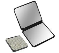Espejo de estrás genérico, Bling Lamp, 2,83 in Vanity Light, plegable diseño, tamaño compacto para bolsas de maquillaje, Handheld Use, Purse Storage, Cosmetic Checks, Travel Accessory, Beauty Tool