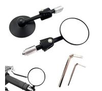Espejo de extremo del manillar, 360 grados ajustable y, espejo de 2 piezas para moto de, adecuado para ciclismo, motociclismo, ATV conducción y patinaje