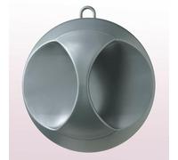 Espejo De Gabinete Comair Elegante Plateado Mate Con Asa Y Ojal 25 Cm