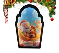 Espejo de holograma de diseño padre - Espejo festivo Fantasía con LED | decorativo moderno para ventanas, oficina, baño, dormitorio, puerta, dormitorio, dormitorio, exposición,