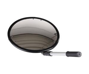 Espejo de inspección con brazo telescópico Dan-MIRROR, redondo, patas con ruedas