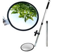 Espejo de Inspección debajo del Vehículo: Espejo de Seguridad con Mango Telescópico y Linterna LED para Verificación de Seguridad debajo de Automóviles, Camiones, Equipos