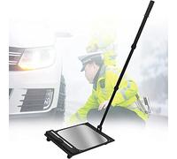 Espejo De Inspección Para Coche,Espejo De Inspección Bajo El Vehículo Con Ruedas Y Luz Led,Espejo Convexo De 30 Cm,Longitud Ajustable De 50 A 110 Cm,Para Control De Seguridad Bajo Automóviles,Camiones