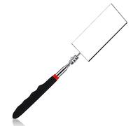 Espejo de Inspección Telescópico, Rectangle Espejo Telescópico con Mango Extendido Espejos de Inspección de Máquina Herramienta para Comprobar el Estado del Vehículo (Mango de 29~78cm)