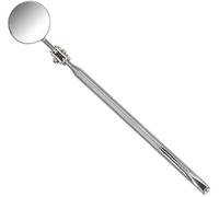Espejo de inspección telescópico redondo de plata, espejo de visión de ángulo extensible, acero inoxidable y vidrio, Ø3/5 cm (Ø3 Cm) tratamiento práctico