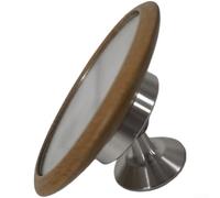 Espejo de lente espresso con parte inferior de aleación para máquinas de café diseñado para controlar el caudal y la crema desde múltiples perspectivas (plateado)