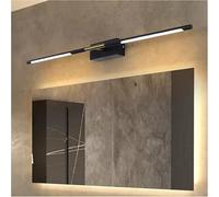 Espejo de luz simple, luz frontal de espejo americano negro - Luz de pared de tocador de lujo Compatible with baño, impermeable, antiniebla, ahorro de energía, LED,Araña