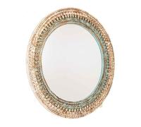 Espejo de madera acabado artesanal 120x4x120h cm