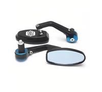 Espejo De Manillar Moto Espejo Retrovisor De Aluminio CNC para Manillar De Motocicleta para Yamaha XSR700 XSR900 XSR125 Y 155 con Extensión Campo De Visión De 22 Mm(Azul 2)