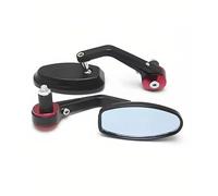 Espejo De Manillar Moto Espejo Retrovisor De Aluminio CNC para Manillar De Motocicleta para Yamaha XSR700 XSR900 XSR125 Y 155 con Extensión Campo De Visión De 22 Mm(Rojo 1)