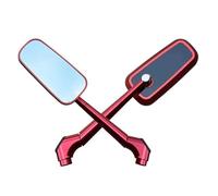 Espejo De Manillar Moto Espejo Retrovisor Giratorio para Motocicleta para MSX 125 para CB500X NC750X CRF1100L Africa Twin Espejo con Extensión De Campo Visual(Rojo)