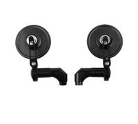 Espejo De Manillar Moto Espejo Retrovisor Giratorio para Motocicleta para Suzuki GSR 600, GSR750, SV650, SV400, V-Strom 650, V-Strom 1050, Bandit 650 Y 1250s.(Negro)