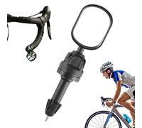 Espejo de manillar para bicicletas - reflector de seguridad para ciclismo, accesorio de vidrio de visión, vista clara ligera a prueba de golpes, soporte de ángulo ajustable | Espejo de observación