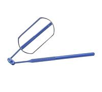 Espejo de mano de acero inoxidable, espejo giratorio plegable de 360 grados con superficie antivaho para ver de cerca