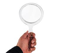 Espejo de Mano de acrílico Transparente de Doble Cara con un Aumento de 10X/1X de 5.5 Pulgadas de diámetro.