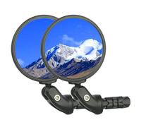 Espejo de mano de bicicleta briskmore, espejo retrovisor de bicicleta con espejo convexo de vidrio de alta definición, espejo retrovisor de bicicleta 2pcs