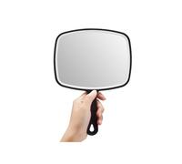 Espejo de mano de calidad profesional para peluquería, espejo de cristal liso con diseño moderno, perfecto para peinar, afeitarse y maquilla