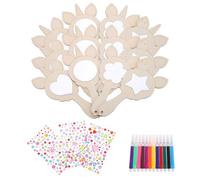 Espejo de Mano Forma de Unicornio de Madera para Manualidades | Docentes, Incluye Pegatinas de Strass, Arcilla Perla y Lápices