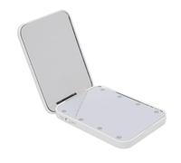 Espejo de Maquillaje Compacto LED con un Aumento Ligero de 2 Lados de Mano portátil portátil Handheld pequeño Espejo cosmético Iluminado para Viajar