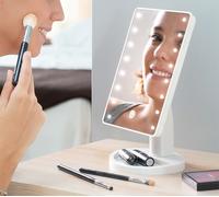 InnovaGoods® Espejo LED táctil de sobremesa Perflex, Ilumina tu Rostro y estiliza tu Maquillaje, con función de Espejo LED, táctil y diseño Elegante, Ideal para el baño y el tocador
