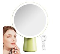 Espejo de maquillaje genérico, LED Lighted Vanity Mirror, 7,72 x 10,63 x 3,54 in with Touch Sensitive Controls, 3 modos de luz, Portable Looking Glass for Dresser, Salón, Bathroom, Teen Room, Tabletop