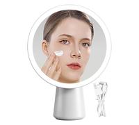 Espejo de maquillaje genérico, LED Lighted Vanity Mirror, 7,72 x 10,63 x 3,54 in with Touch Sensitive Controls, 3 modos de luz, Portable Looking Glass for Dresser, Salón, Bathroom, Teen Room, Tabletop