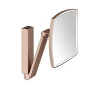 Espejo de maquillaje KEUCO iLook_move, iluminado, angular, con interruptor basculante, 1 color de luz, 17613299004, Color: rojo oro cepillado