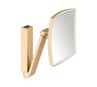 Espejo de maquillaje KEUCO iLook_move, iluminado, angular, con interruptor basculante, 1 color de luz, 17613259004, Color: latón cepillado