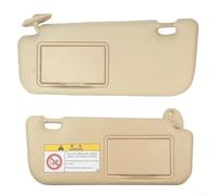 Espejo de maquillaje para coche para Toyota Corolla E160 E170, compatible con modelos 2014 2017, OEM 74320 02B21 74310 02K91 (beige derecho)