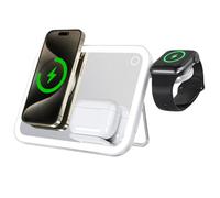 Espejo de maquillaje, plegable, delgado, recargable, luz nocturna LED, espejo de maquillaje, para viajes, dormitorio, apartamento, mesita de noche, vestidor, mujeres, damas, madre, novia