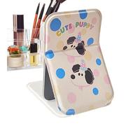 Espejo De Mesa Con Iluminación | Espejo Compacto Reversible Con Aumento Plegable Portátil Para Viaje,Herramienta De Belleza Para Oficinas Equipaje Niñas Hotel Bolsillo Baño Mujeres Estudio Peluquería