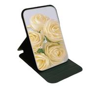 Espejo de mesa pequeño para maquillaje, espejo ajustable, espejo plegable de mano