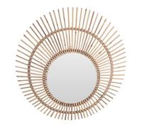 Well Home Espejo Redondo de Ratan Ø90cm