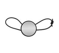 Espejo de muñeca de buceo con correa elástica ajustable, espejo de seguridad compacto de 56 x 12 mm para esnórquel, para buceo en cuevas y observación subacuática, plástico (negro)