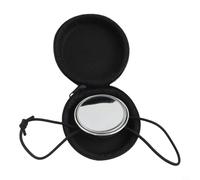 Espejo de muñeca subacuático para buceo con carcasa de plástico sólido y banda elástica para monitorear compañeros y vida marina, negro (plata)