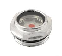 Espejo de nivel de aceite para compresores de aire industriales con cuerpo de aluminio y rosca M30 x 0 5 para monitoreo confiable del aceite