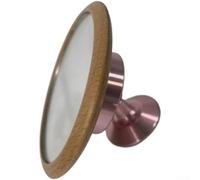 Espejo de observación de tasa de flujo espresso, visor giratorio de extracción de café para portafiltro, base de aleación con lente reflectante para monitor de preparación casera (rosa)