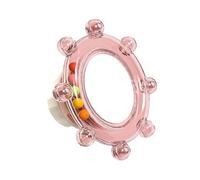 Espejo de pájaro para jaula, juguete de enriquecimiento interactivo, accesorio para masticar periquitos de cacatúa, diseño de juego resistente, herramienta de entrenamiento social, para loro