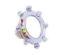 Espejo de pájaro para jaula, juguete de enriquecimiento interactivo, accesorio para masticar periquitos de cacatúa, diseño de juego resistente, herramienta de entrenamiento social, para loro