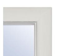 Espejo de Pared a Medida Personalizada hasta 200cm con Marco Blanco de 7cm de Ancho Ref. 2686-29 para Entrada, salón, habitación, baño o despacho. Medida Exterior del Marco