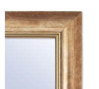 Espejo de Pared a Medida Personalizada hasta 200cm con Marco Dorado de 7cm de Ancho Ref. 2686-30 para Entrada, salón, habitación, baño o despacho. Medida Exterior del Marco